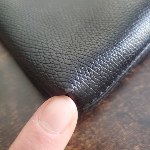 H&M Envelope Crossbody Bag Faux Leather Black - Picture 10 of 12